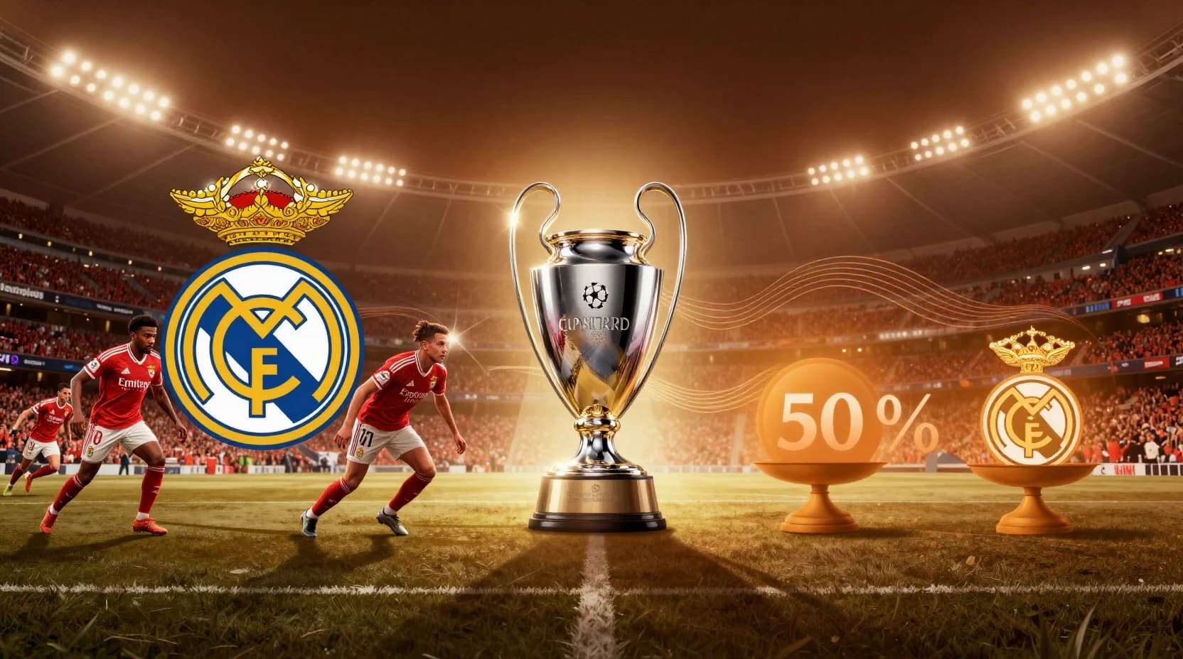 Will Sport Lisboa e Benfica defeat Real Madrid CF in Champions League?