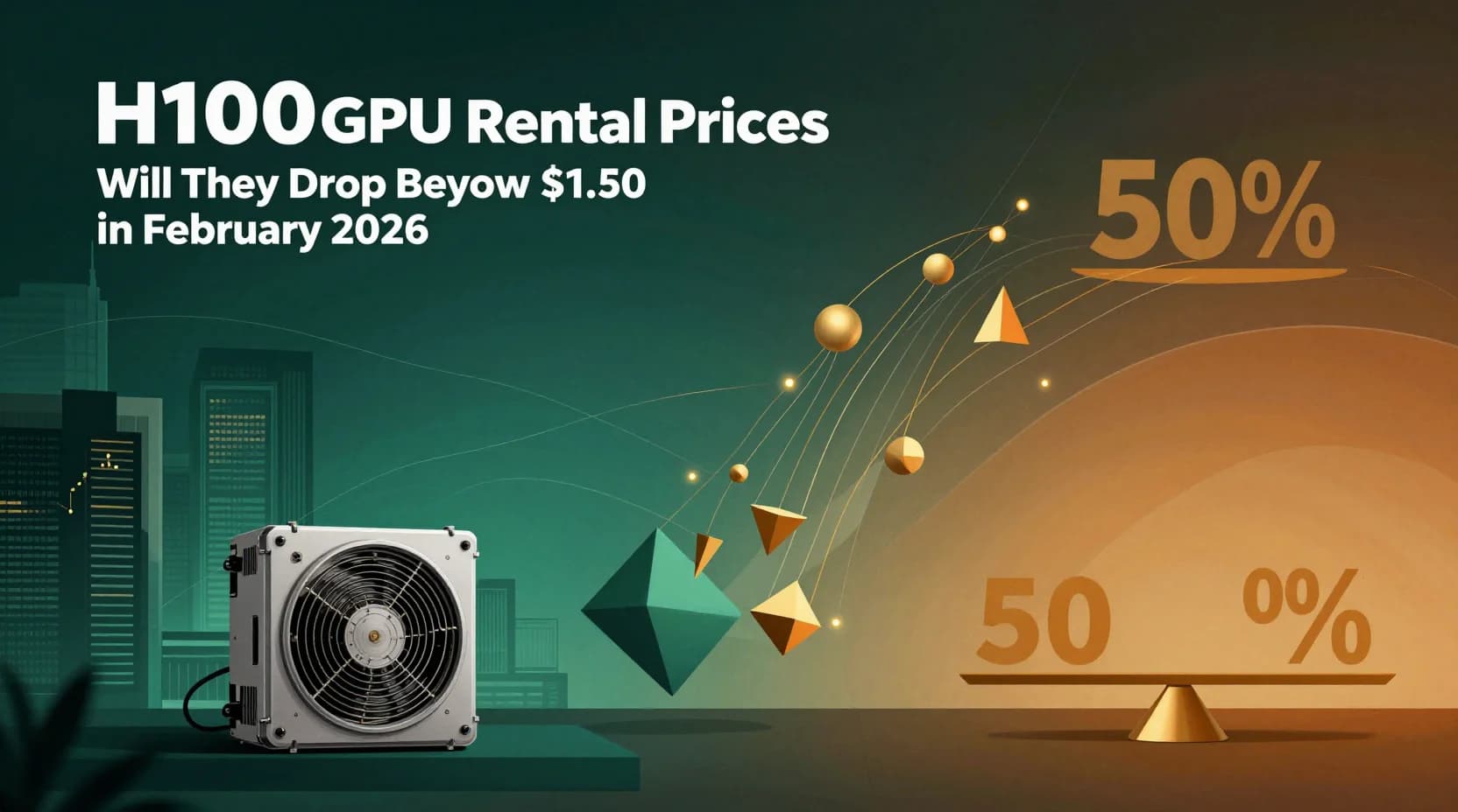 Will H100 GPU rental prices drop below $1.50 in February 2026?