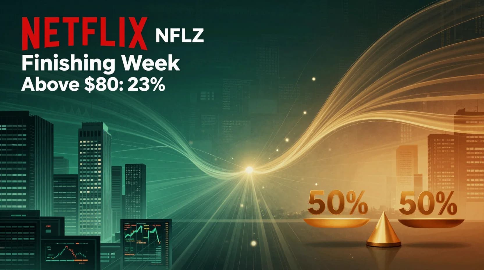Will Netflix (NFLX) finish week of February 16 above $80?
