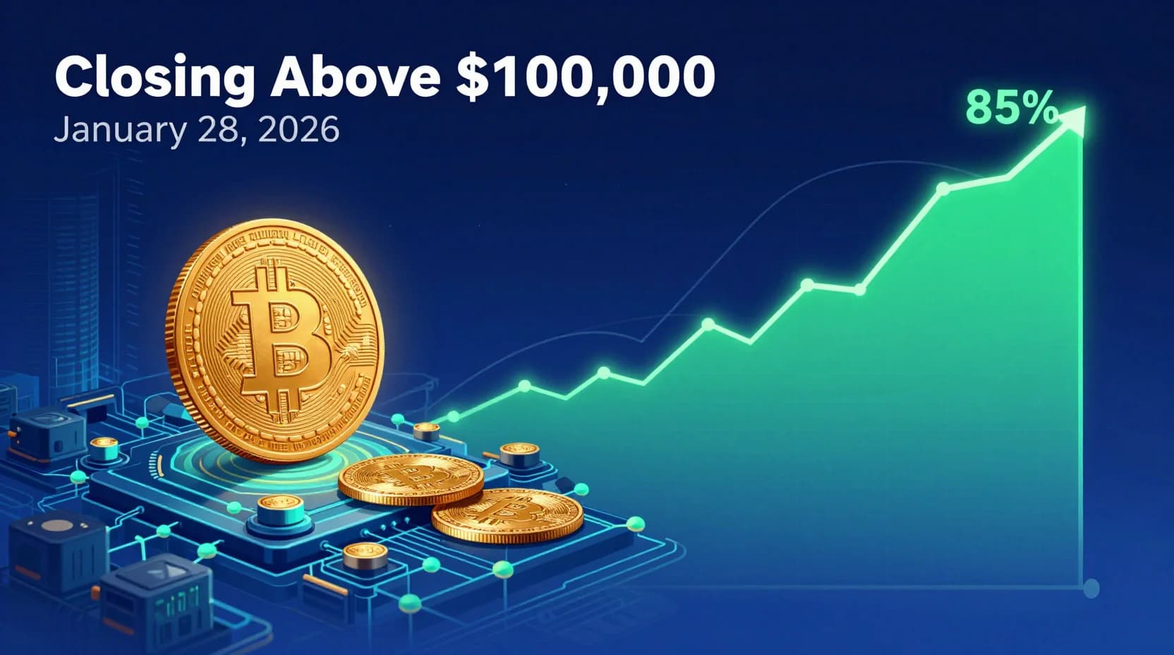 Will Bitcoin Close Above $100,000 on January 28, 2026?