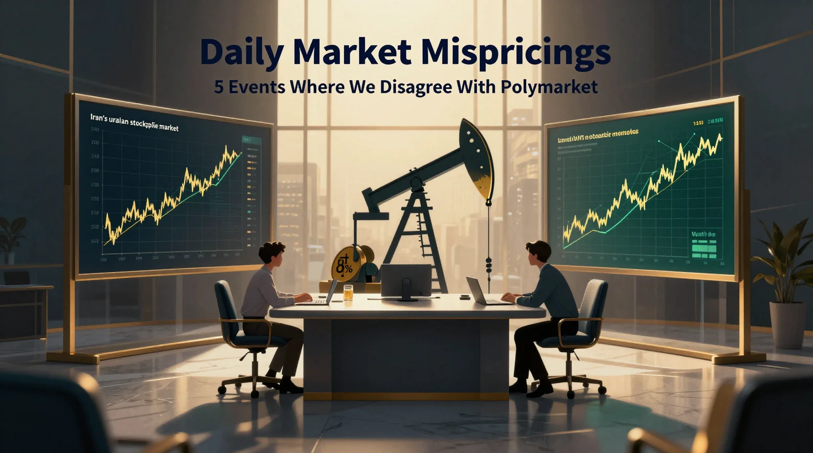 Daily Market Mispricings: 5 Events Where We Disagree With Polymarket — April 12, 2026