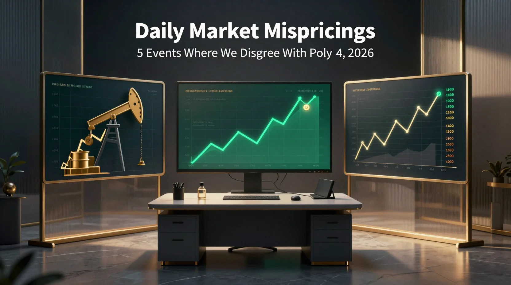 Daily Market Mispricings: 5 Events Where We Disagree With Polymarket — April 14, 2026