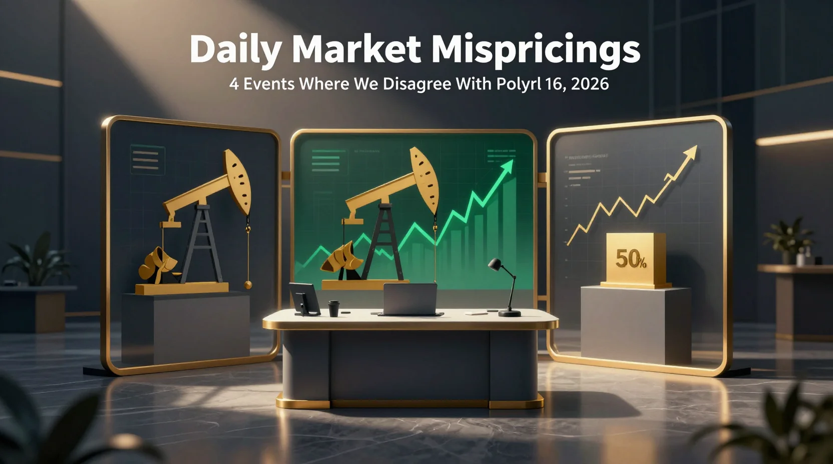 Daily Market Mispricings: 4 Events Where We Disagree With Polymarket — April 16, 2026