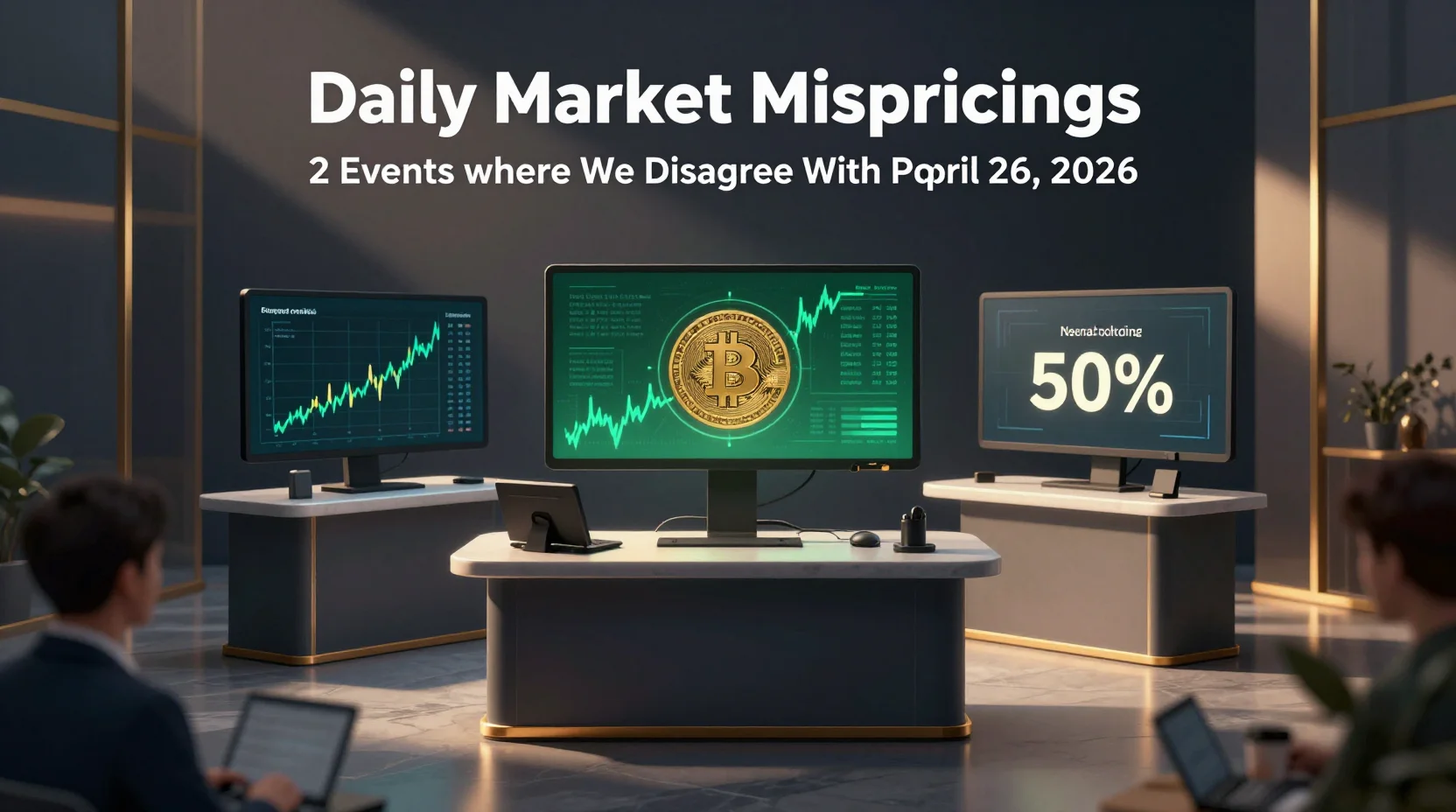 Daily Market Mispricings: 2 Events Where We Disagree With Polymarket — April 26, 2026