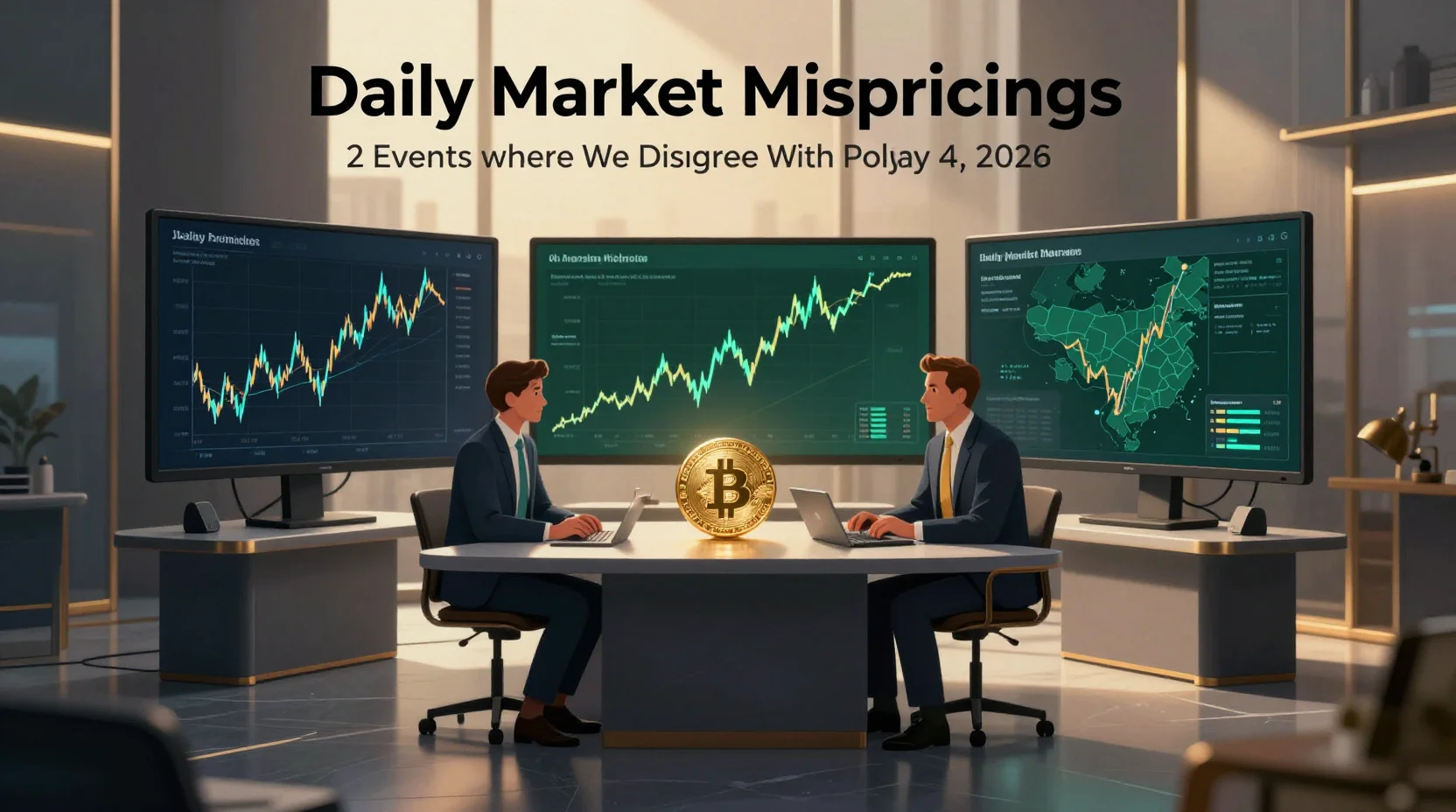 Daily Market Mispricings: 2 Events Where We Disagree With Polymarket — May 4, 2026