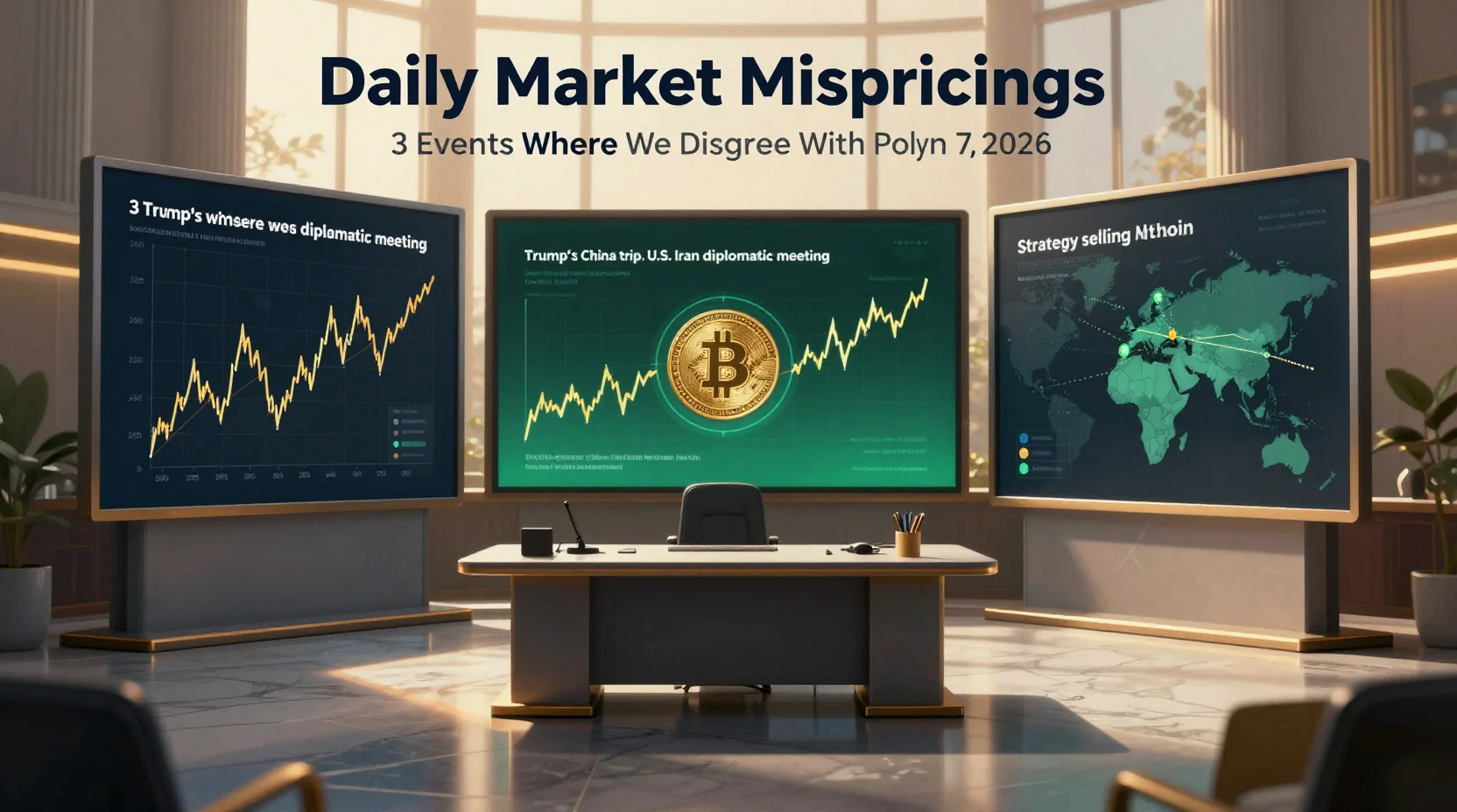Daily Market Mispricings: 3 Events Where We Disagree With Polymarket — May 7, 2026