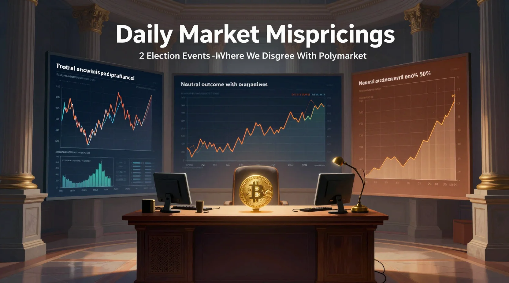 Daily Market Mispricings: 2 Election Events Where We Disagree With Polymarket — June 23, 2026