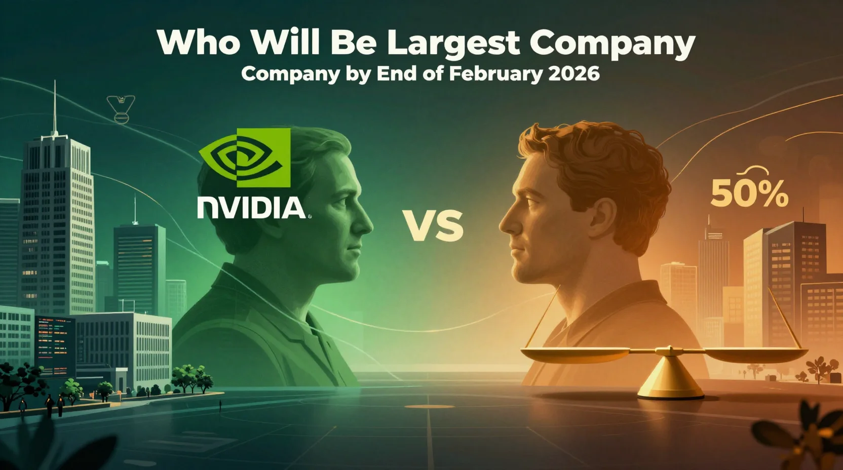 Will NVIDIA Overtake Apple as Largest Company by End of February 2026?