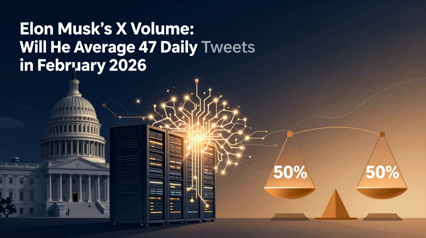 Elon Musk's X Post Volume: Will He Average 47 Daily Tweets in February 2026?