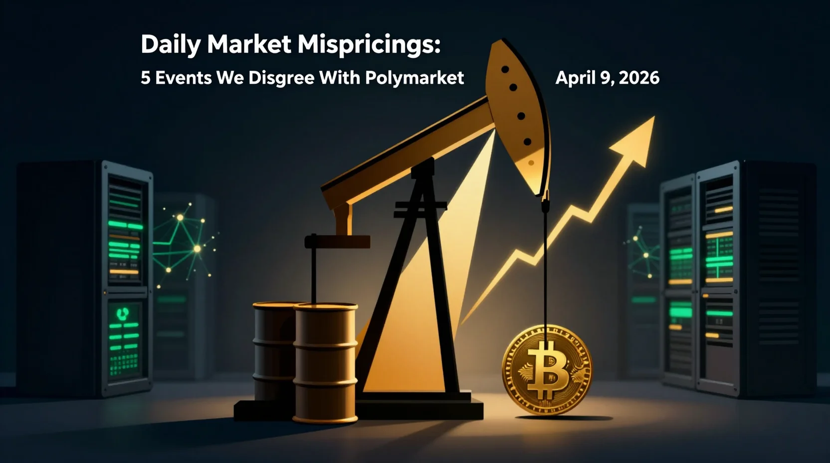 การตั้งราคาตลาดผิดพลาดรายวัน: 5 เหตุการณ์ที่เรามองต่างจาก Polymarket — 9 เมษายน 2026