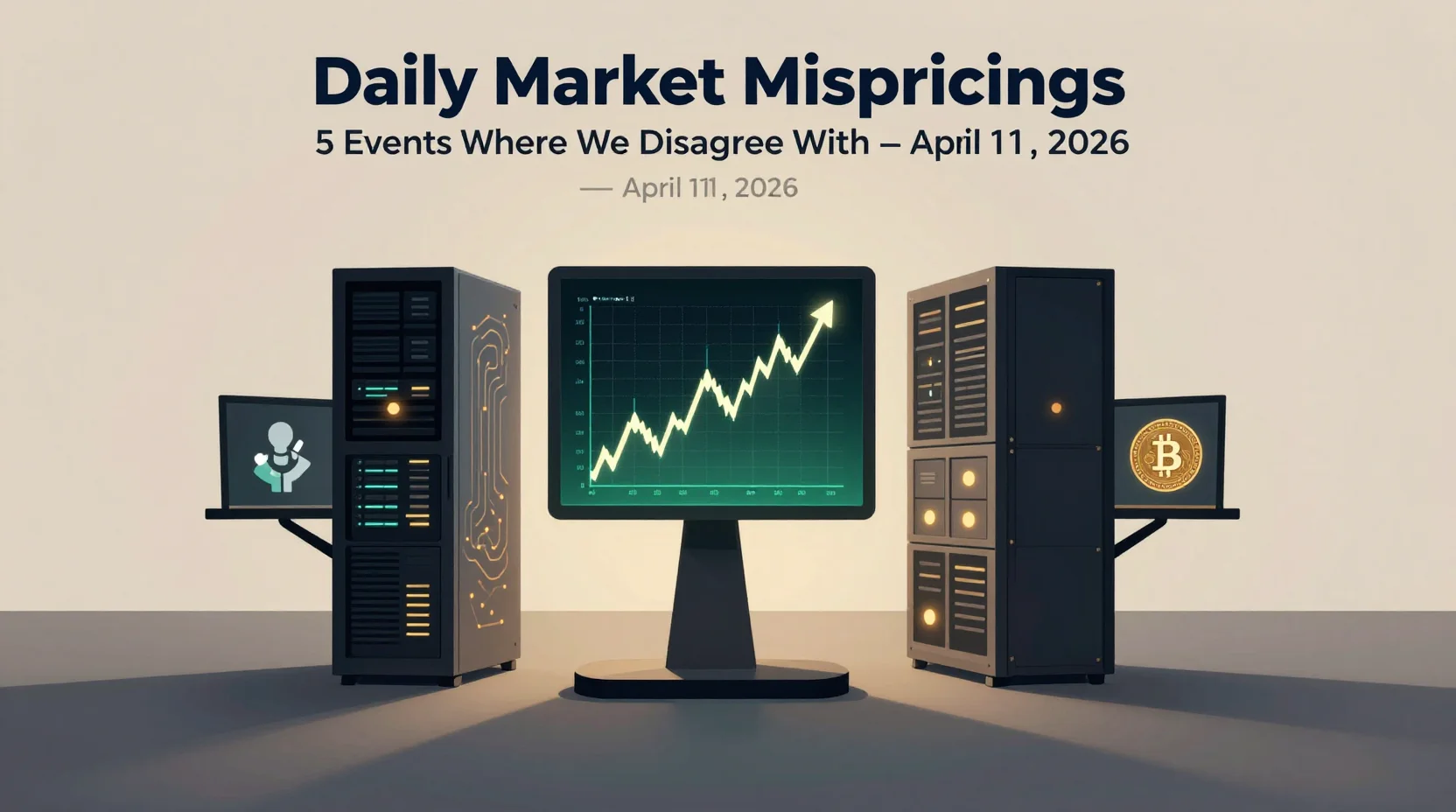Daily Market Mispricings: 5 Events Where We Disagree With Polymarket — April 11, 2026