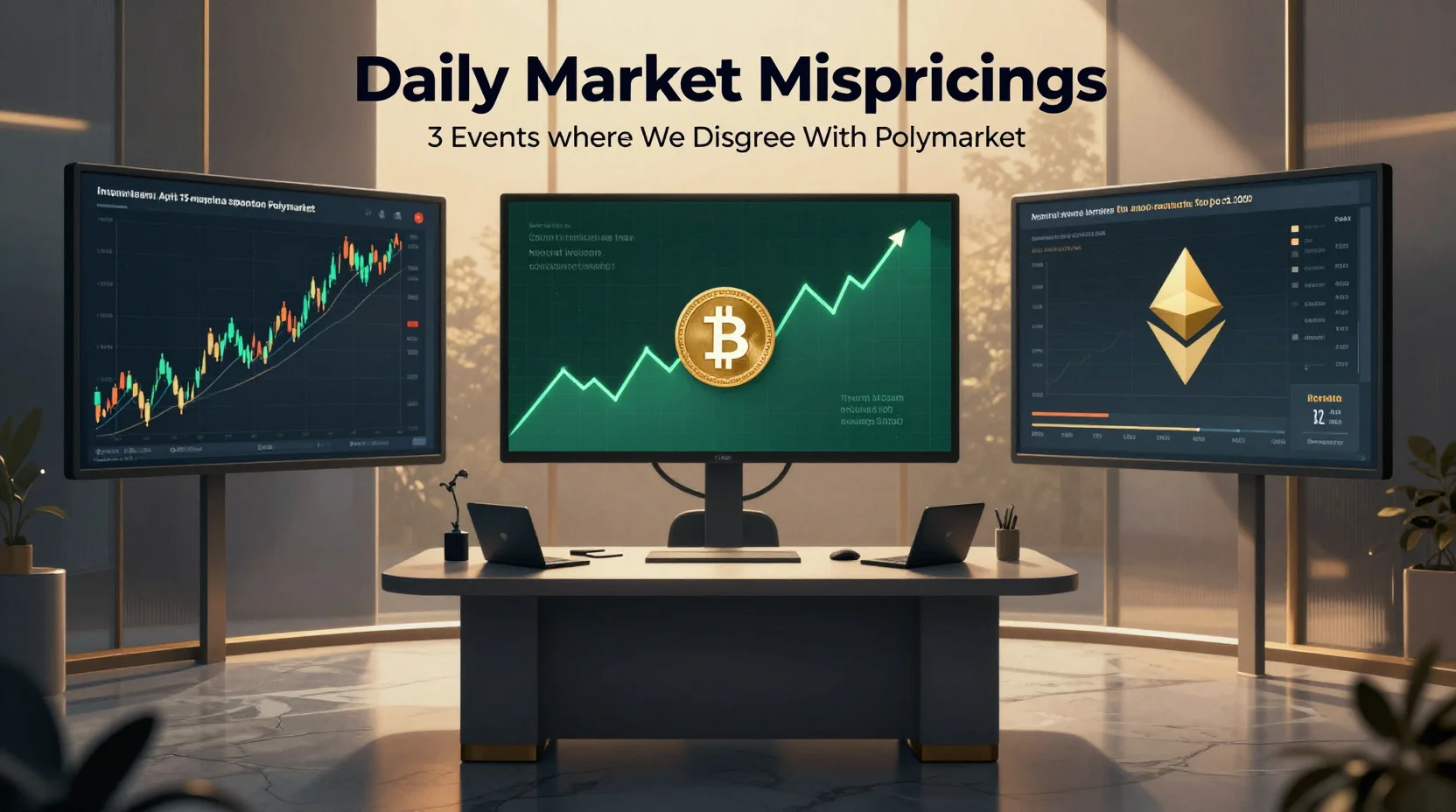 Daily Market Mispricings: 3 Events Where We Disagree With Polymarket — April 15, 2026