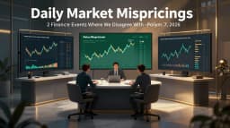 Daily Market Mispricings: 2 Finance Events Where We Disagree With Polymarket — May 17, 2026