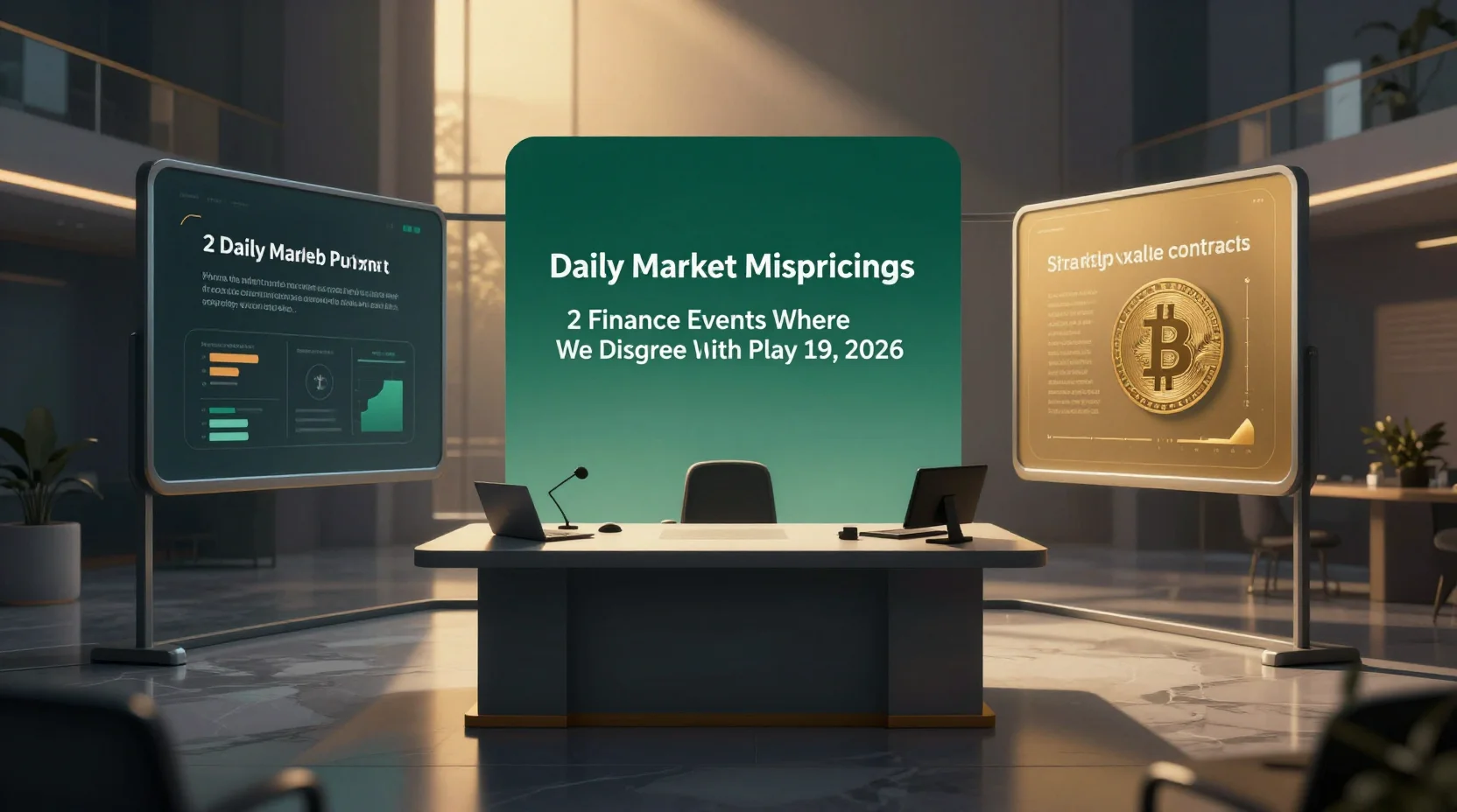 Daily Market Mispricings: 2 Finance Events Where We Disagree With Polymarket — May 19, 2026