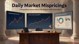Daily Market Mispricings: 2 Geopolitical Events Where We Disagree With Polymarket — May 21, 2026